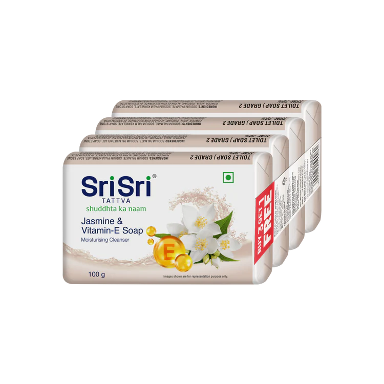 Jasmine&Vitamin E Soap Buy 3 Get 1,pack of 4