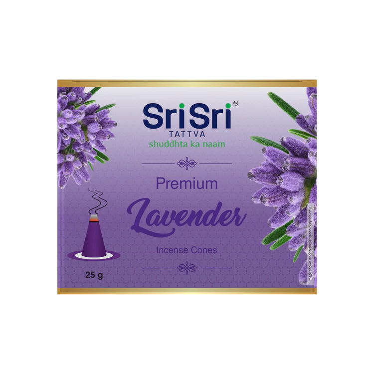 Premium Lavender Incense Cones For Pooja,25g