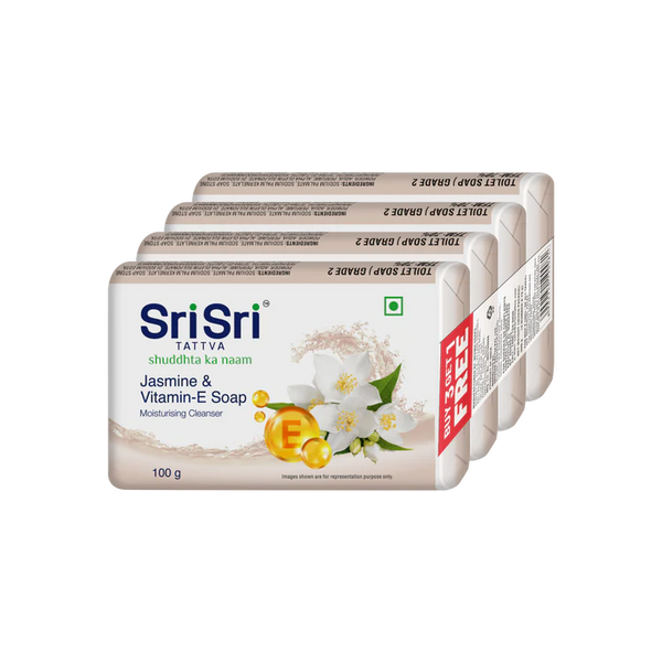 Jasmine&Vitamin E Soap Buy 3 Get 1,pack of 4