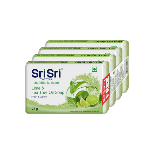 Lime & Tea Tree Oil Soap Buy 3 Get 1,(75gx4)