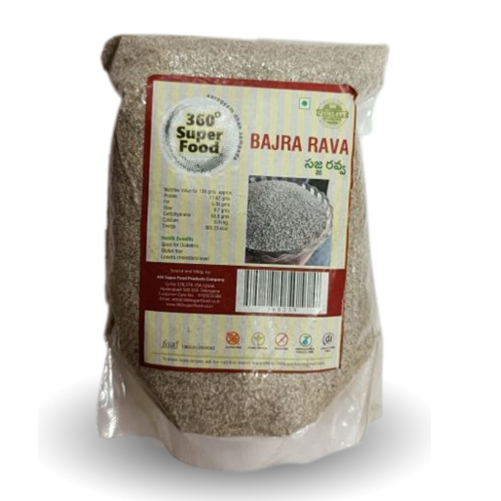 Bajra  rava 360 degree