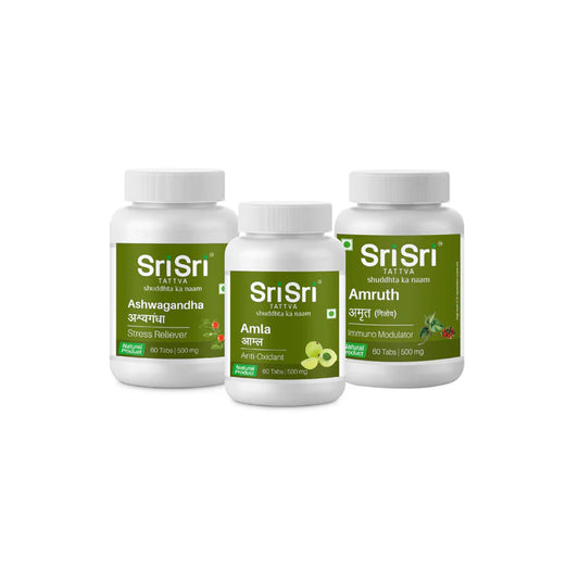 Stress Relief,Memory Enhancer&Immunity Kit 60tabs each