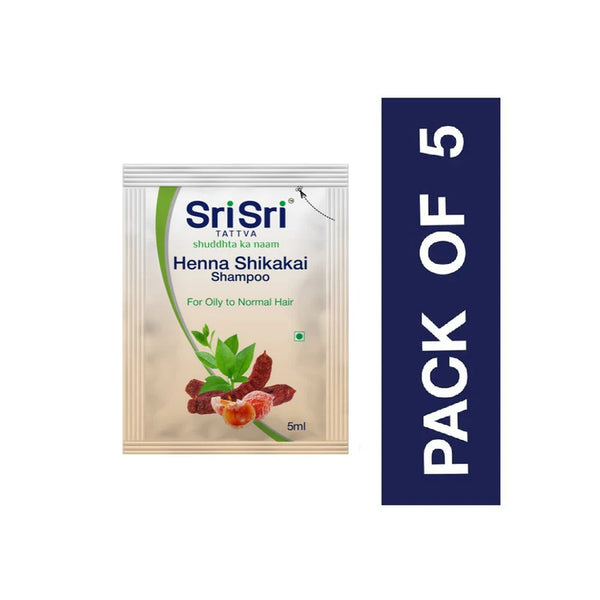 Henna Shikakai Shampoo Sachet,5mlx5